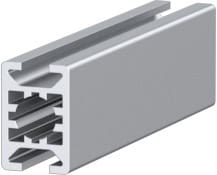 Profil 20×30 2F, leicht, plan Maße: 20 × 30 mm